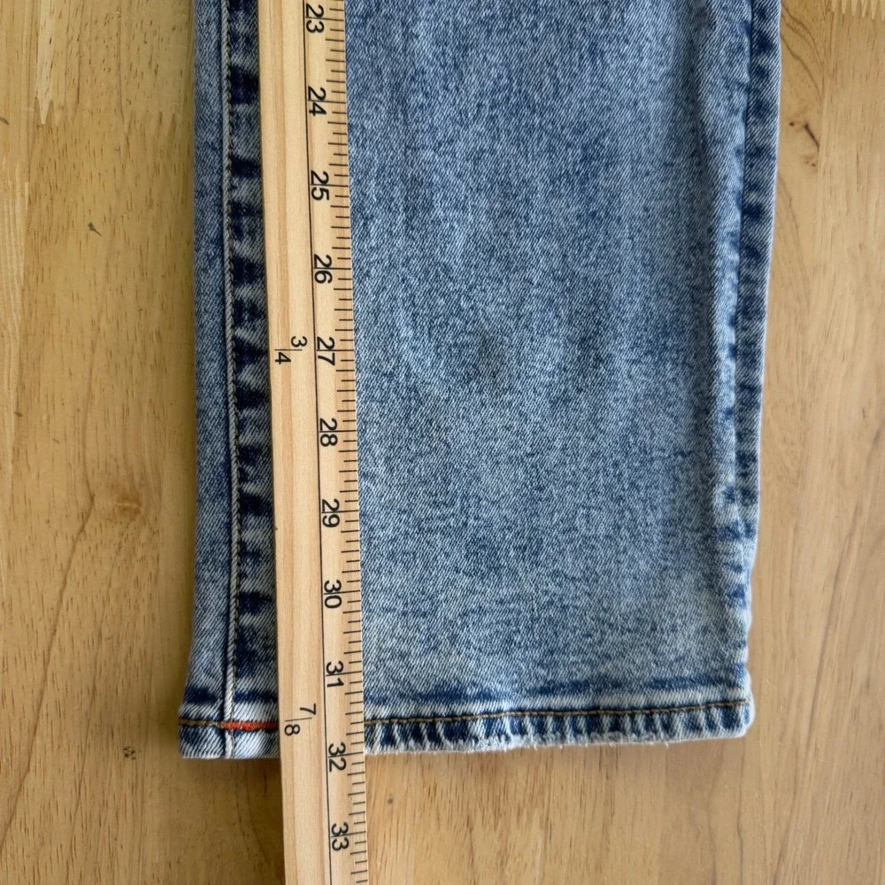 True Religion Ricki Relaxed Straight Jeans Mens 28x32 Blue Acid Wash Denim Y2K